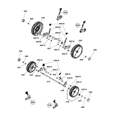 Wheel & height of cut Group spare parts