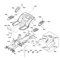 Seat Deck & fuel Tank Group spare parts