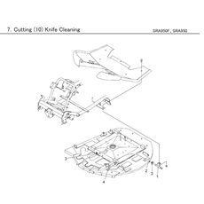 CUTTING (10) KNIFE CLEANING spare parts