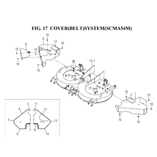 COVER(BELT)SYSTEM(SCMA54M)(8665-407A-0100) spare parts
