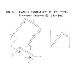 HANDLE SYSTEM (E01, R-E01 TYPE) spare parts