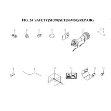 SAFETY (SF370) SET (SSM60) (REPAIR) spare parts