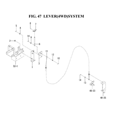 LEVER(4WD)SYSTEM spare parts