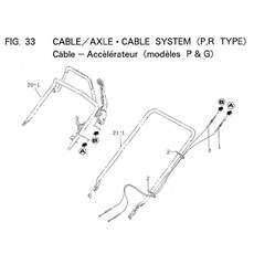 CABLE/AXLE - CABLE SYSTEM (P,R TYPE) spare parts