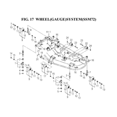 WHEEL(GAUGE)SYSTEM(SSM72)(8655501D-0100) spare parts