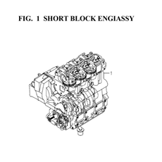 SHORT BLOCK ENGINE ASSY(6004-015A-0100) spare parts