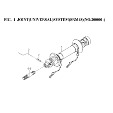 JOINT(UNIVERSAL)SYSTEM(SRM48)(NO.200001-)(8672-101-0100) spare parts