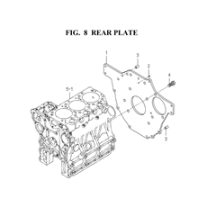 REAR PLATE spare parts