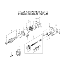 COMPONENT PARTS FOR 6281-100-002-30 ON Fig.23 spare parts