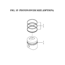 PISTON/OVER SIZE (OPTION) spare parts