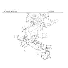 FRONT AXLE (2) spare parts