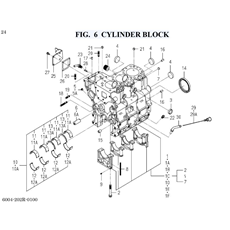 FIG. 6 CYLINDER BLOCK spare parts