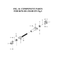 COMPONENT PARTS FOR 8670-101-210-00 ON Fig.1 spare parts