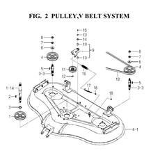 PULLEY,V BELT SYSTEM(8658-202-0100,8657-203-0100) spare parts