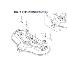 FIG. 9 DECK(MOWER)SYSTEM spare parts