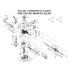 COMPONENT PARTS FOR (1782-201-200-00 ON FIG.201) spare parts
