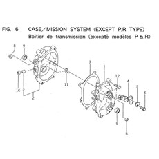 CASE/MISSION SYSTEM (EXCEPT P,R TYPE) spare parts