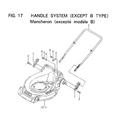 HANDLE SYSTEM (EXCEPT B TYPE) spare parts