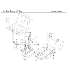 SEAT COVER (5) SEAT spare parts