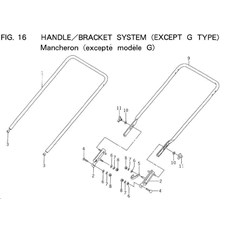 HANDLE SYSTEM (EXCEPT G TYPE) spare parts