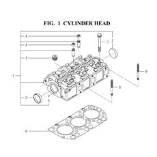 CYLINDER HEAD (6004-101I-0100,6004-011I-0200) spare parts