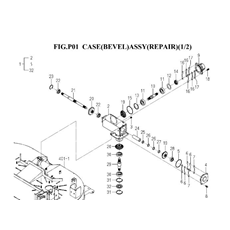 CASE(BEVEL)ASSY(REPAIR)(1/2) spare parts