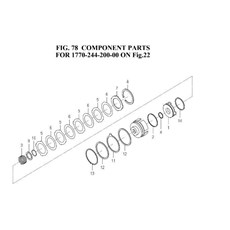 COMPONENT PARTS FOR 1770-244-200-00 ON Fig.22 spare parts