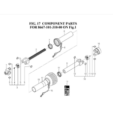COMPONENT PARTS FOR 8667-101-310-00 spare parts