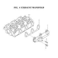 EXHAUST MANIFOLD (6003-140-0100) spare parts