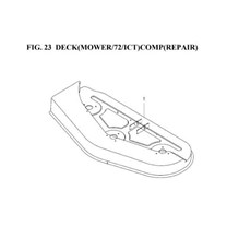 DECK (MOWER/72/ICT) COMP (REPAIR) spare parts