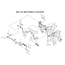 HST PEDAL SYSTEM spare parts