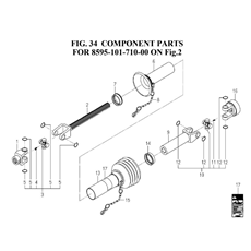 COMPONENT PARTS FOR 8595-101-710-00 ON FIG.2(8595-101-710-0A) spare parts