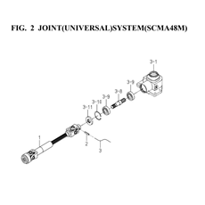 JOINT(UNIVERSAL)SYSTEM(SCMA48M)(8662-101-0100) spare parts