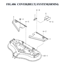 FIG.406 COVER(BELT) SYSTEM(SRM54) spare parts