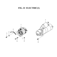 ELECTRIC (1) (6004-801J-0100,6004-801J-0200) spare parts