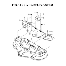 COVER(BELT)SYSTEM(8658-407M-0100) spare parts