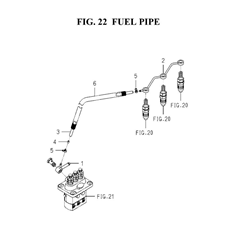 FUEL PIPE spare parts