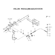 PEDAL(BRAKE)SYSTEM(1782-312-0100) spare parts