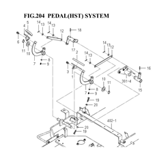PEDAL(HST)SYSTEM(1782-272-0100) spare parts