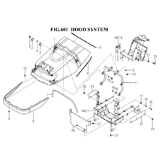 HOOD SYSTEM (1782-601-0100) spare parts
