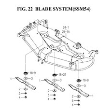 BLADE SYSTEM(SSM54)(8657-306C-0100) spare parts