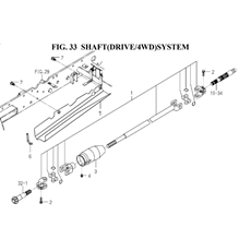 SHAFT(DRIVE/4WD)SYSTEM(1845-431-0100) spare parts
