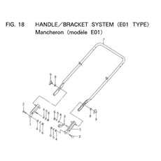 HANDLE/BRACKET SYSTEM (E01 TYPE) spare parts