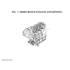 Engine E3112XB10-TXG237F3(NO.100842-)FIG.1 SHORT BLOCK spare parts