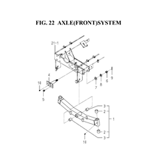 AXLE(FRONT)SYSTEM spare parts