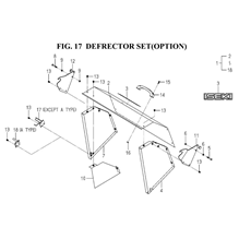 DEFLECTOR SET(OPTION) spare parts