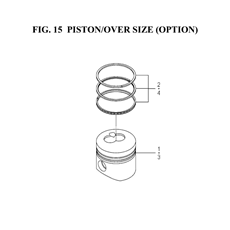 PISTON/OVER SIZE (OPTION) spare parts