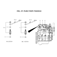 INJECTION NOZZLE (6004-501C-0100) spare parts