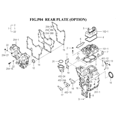 REAR PLATE (OPTION)(6003-999H-0100) spare parts