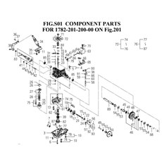 COMPONENT PARTS FOR 1782-201-200-00 ON Fig.201(1782-201-200-0E) spare parts